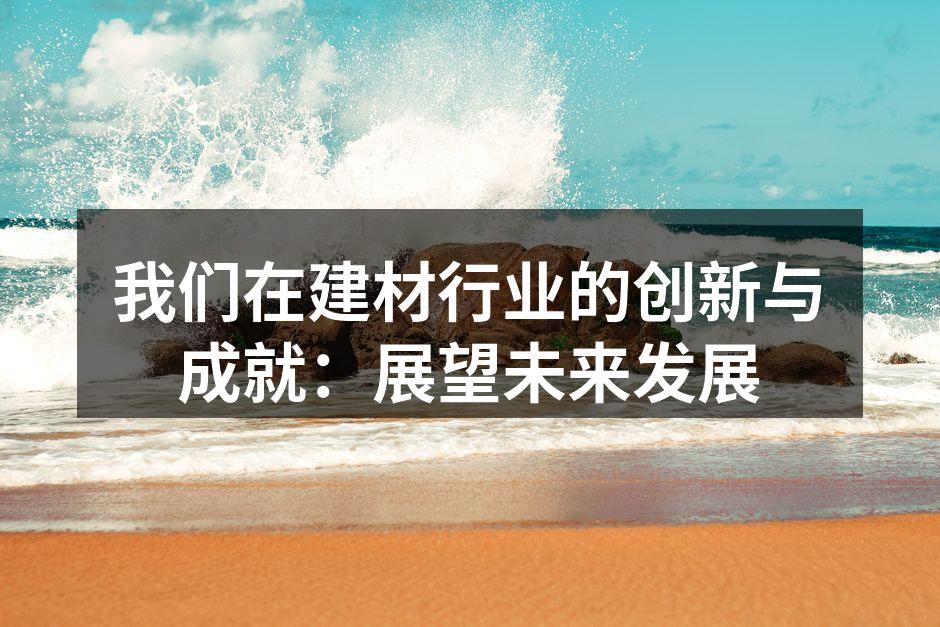 我们在建材行业的创新与成就：展望未来发展